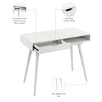 Bush Furniture Nora Bureau d'ordinateur 40W avec rangement