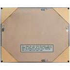 Miroir mural encadré blanc de 42x30 pouces en argent avec verre biseauté moderne