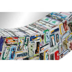Miroir mural bohème avec cadre en velours, cadre en magazines recyclés fait main, aucun assemblage requis