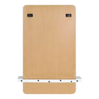 Miroir mural de salle de bain sans cadre 22x30 pouces avec étagère, style blanc Mid-Century