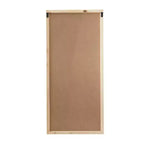Miroir mural effet vitrail de ferme en bois blanc 48x22 pouces pour entrée