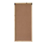 Miroir mural effet vitrail de ferme en bois blanc 48x22 pouces pour entrée