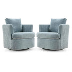 Fauteuils pivotants modernes Chenille pour salon