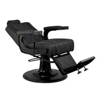 Fauteuil de Barbier Robuste Inclinable, Noir