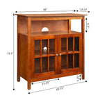 Meuble TV Big Sur Highboy de 40 pouces avec rangements, par Convenience Concepts