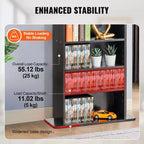 Meuble de rangement multimédia à 5 niveaux, étagère pour DVD pouvant contenir jusqu'à 240 CD avec étagères réglables