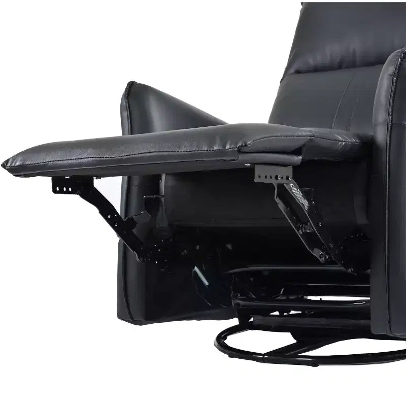 Power Rocking Recliner Chair with 270 Swivel Side Pocket and Electric Adjustment for Living Room