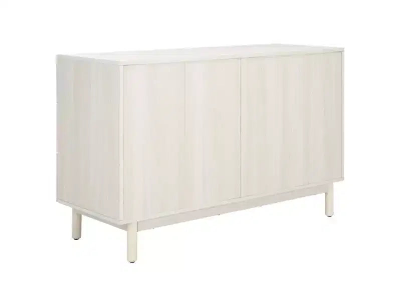 Rattan Mesh 6-Drawer Dresser DRS9600 in Deep Walnut with Gold Pulls