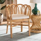 Melody Rattan Chair Natural/White - bali & pari