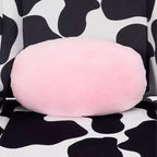 Chaise de gaming en velours imprimé vache avec mousse à mémoire de forme et fonctionnalités réglables