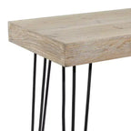Console moderne rectangulaire en bois marron pour entrée et salon