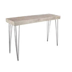 Console moderne rectangulaire en bois marron pour entrée et salon