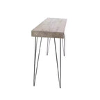 Console moderne rectangulaire en bois marron pour entrée et salon