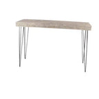 Console moderne rectangulaire en bois marron pour entrée et salon