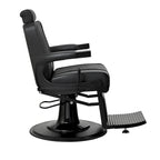 Fauteuil de Barbier Robuste Inclinable, Noir