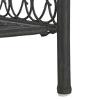 SAFAVIEH Bryn Étagère de boulanger d'extérieur victorienne en fer forgé à 4 niveaux - 63,5 cm l x 38,1 cm P x 160 cm H - 25L x 15P x 63H