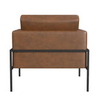Fauteuil club moderne HomePop rembourré avec cadre en métal