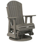 Fauteuil planeur pivotant Adirondack en polybois