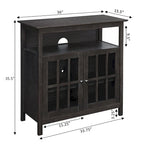 Meuble TV Big Sur Highboy de 40 pouces avec rangements, par Convenience Concepts