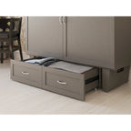 Lit escamotable coffre Chelsea Queen avec matelas