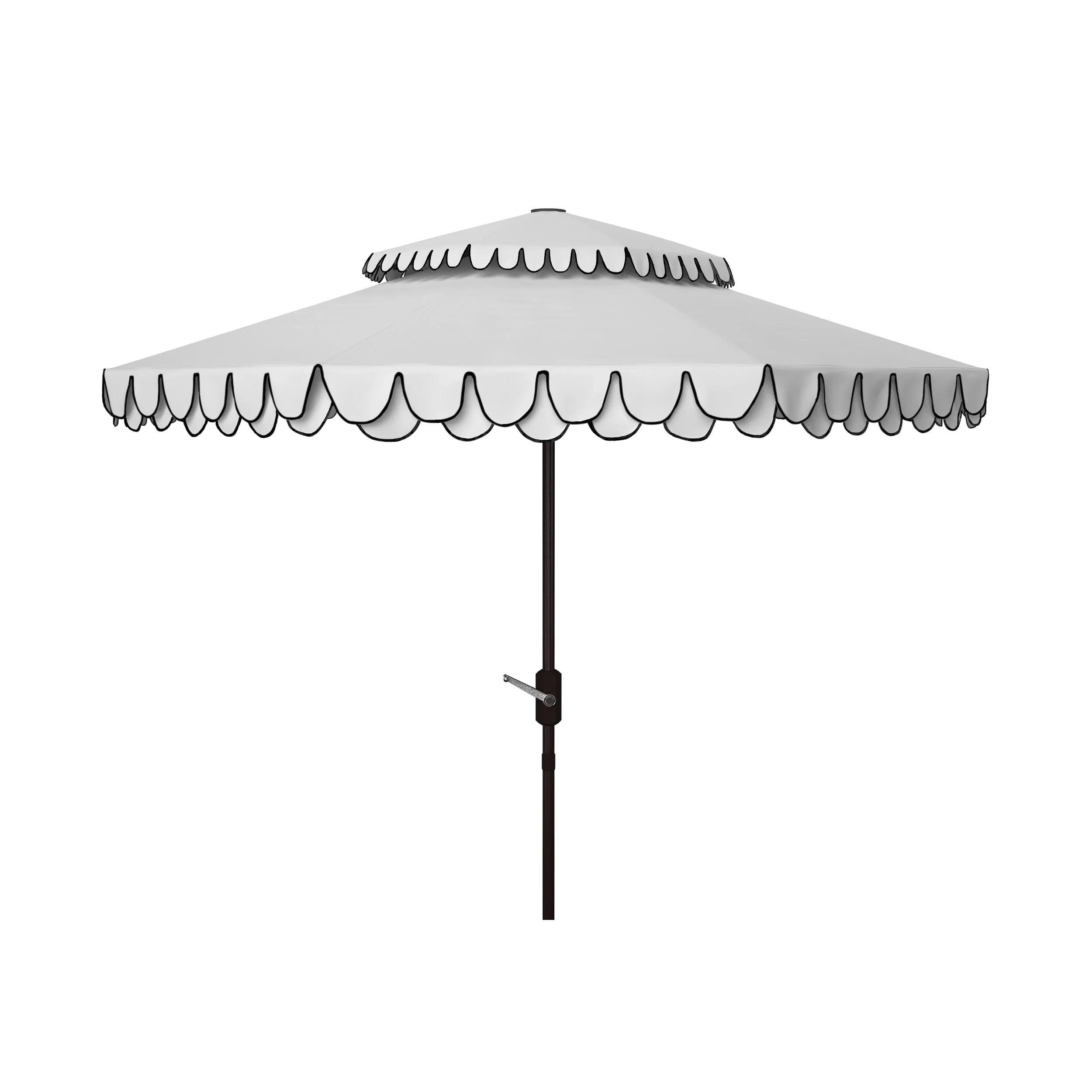 Parasol double-toit d'extérieur Kjerstin Valance 2,74 m