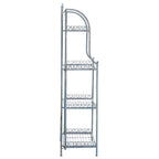 SAFAVIEH Bryn Étagère de boulanger d'extérieur victorienne en fer forgé à 4 niveaux - 63,5 cm l x 38,1 cm P x 160 cm H - 25L x 15P x 63H