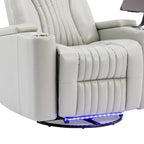Fauteuil inclinable motorisé de cinéma maison multifonctionnel pivotant à 270°