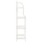 SAFAVIEH Bryn Étagère de boulanger d'extérieur victorienne en fer forgé à 4 niveaux - 63,5 cm l x 38,1 cm P x 160 cm H - 25L x 15P x 63H