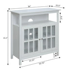 Meuble TV Big Sur Highboy de 40 pouces avec rangements, par Convenience Concepts