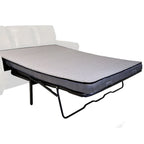 Canapé-lit Rancho en tissu suédine marron rustique – 37 x 86 x 40