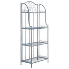 SAFAVIEH Bryn Étagère de boulanger d'extérieur victorienne en fer forgé à 4 niveaux - 63,5 cm l x 38,1 cm P x 160 cm H - 25L x 15P x 63H