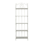 Étagère de Boulanger Pliable Haute à 5 Niveaux en Métal Décoratif pour Intérieur/Extérieur - Or ou Blanc - Roche River Decor