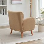 Fauteuil club capitonné moderne avec accoudoirs, canapé simple