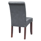 Chaise Parsons Copper Grove Five Bridge Eco en similicuir avec clous