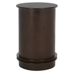 Table d'appoint pivotante rustique de ferme avec tiroir unique et armoire à deux étagères