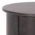 Table d'appoint pivotante rustique de ferme avec tiroir unique et armoire à deux étagères