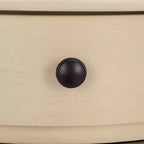 Table d'appoint pivotante rustique de ferme avec tiroir unique et armoire à deux étagères