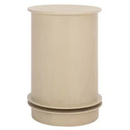 Table d'appoint pivotante rustique de ferme avec tiroir unique et armoire à deux étagères