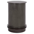 Table d'appoint pivotante rustique de ferme avec tiroir unique et armoire à deux étagères