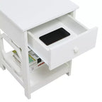 Table de chevet à 1 tiroir avec rangement pour salon et chambre à coucher, disponible en plusieurs finitions
