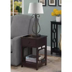 Table de chevet à 1 tiroir avec rangement pour salon et chambre à coucher, disponible en plusieurs finitions