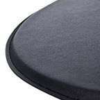 Table de bistrot ronde classique de 25 pouces, réglable en hauteur, avec plateau en similicuir et piètement chromé