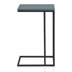 Table d'appoint en acier au design industriel moderne pour le salon et la chambre à coucher