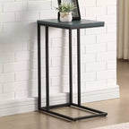 Table d'appoint en acier au design industriel moderne pour le salon et la chambre à coucher
