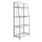 SAFAVIEH Bryn Étagère de boulanger d'extérieur victorienne en fer forgé à 4 niveaux - 63,5 cm l x 38,1 cm P x 160 cm H - 25L x 15P x 63H