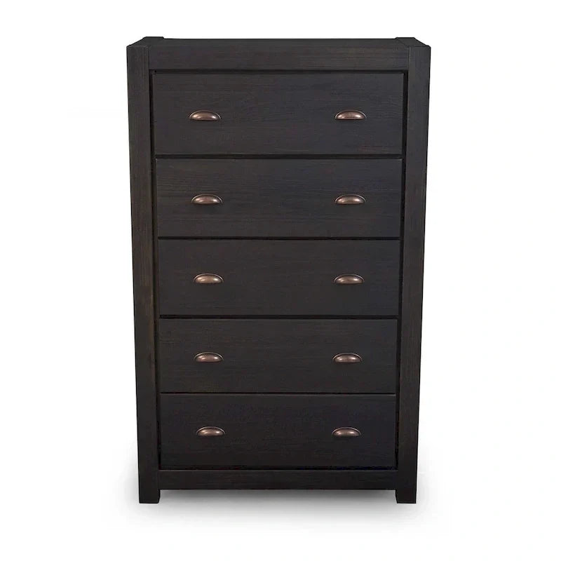 Commode 5 tiroirs en bois massif Montauk Grain Wood Furniture