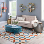 Table d'appoint ronde avec rangement caché pour salon et chambre à coucher