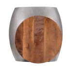 Table d'appoint ronde avec rangement caché pour salon et chambre à coucher