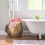 Table d'appoint ronde avec rangement caché pour salon et chambre à coucher
