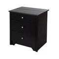 Bedroom Nightstand with Built-In Charging Station and Storage Drawer